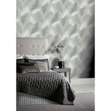 Arthouse feather grey wallpaper 53cm x 10.05m (British brand)