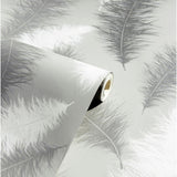 Arthouse feather grey wallpaper 53cm x 10.05m (British brand)
