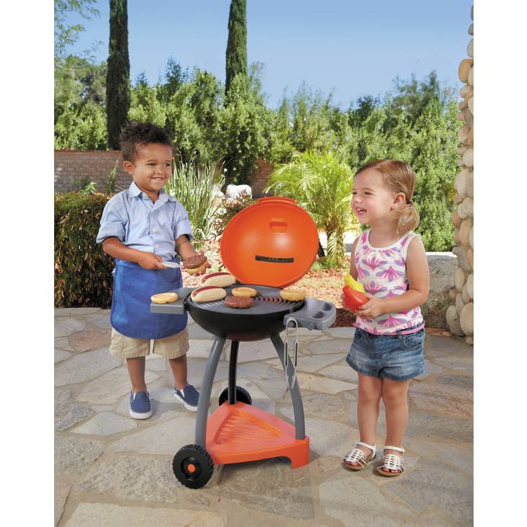 Little Tikes Sizzle 'n' Serve Toy BBQ with 12 accessories, imported from the UK