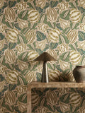 Harlequin Zenith Wallpaper Terracotta Azul Zamora 10m