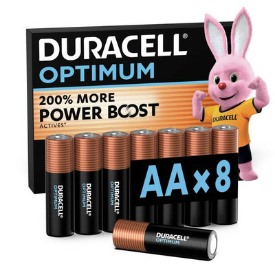 Argos Duracell Optimum Alkaline AA Batteries - Pack of 8- Buy online at McGrocer