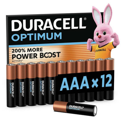 Argos Duracell Optimum Alkaline AAA Batteries Pack of 12- Buy online at McGrocer