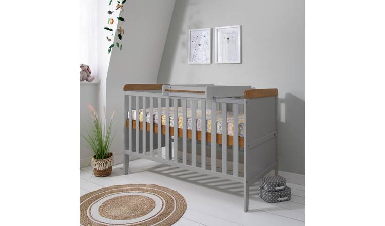 Tutti Bambini Rio Cot Bed Changer and Mattress - Grey