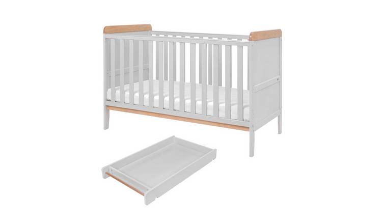 Tutti Bambini Rio Cot Bed Changer and Mattress - Grey