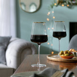 Argos Home gold rim wine glasses set of 4 - British product