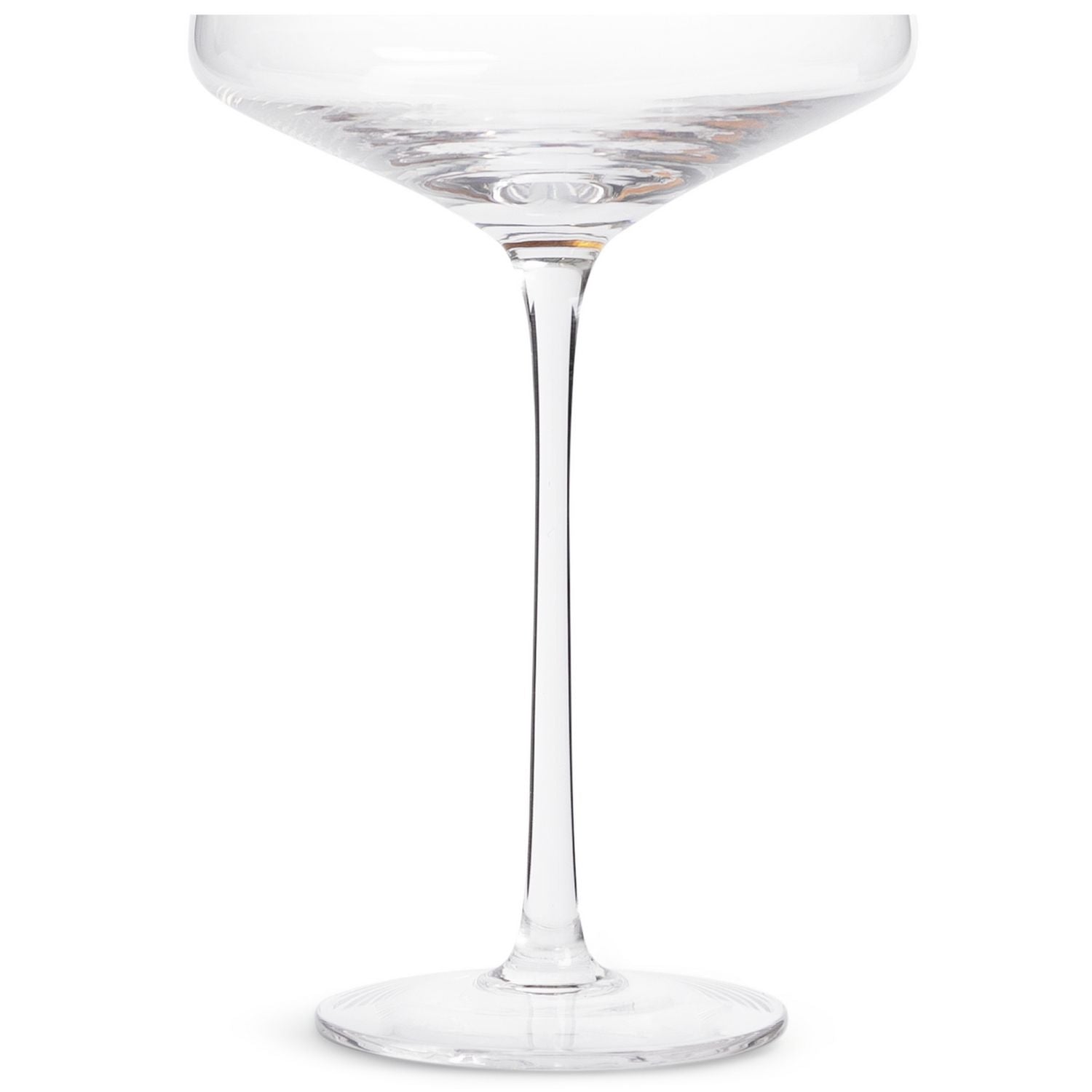 Argos Home gold rim champagne coupe set of 4 glasses, UK version