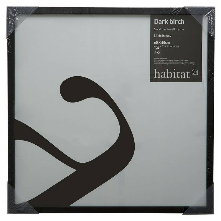 Habitat black birch picture frame 60x60cm - British product