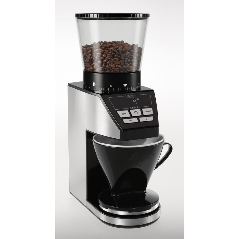 Melitta Calibra stainless steel coffee bean grinder - UK version