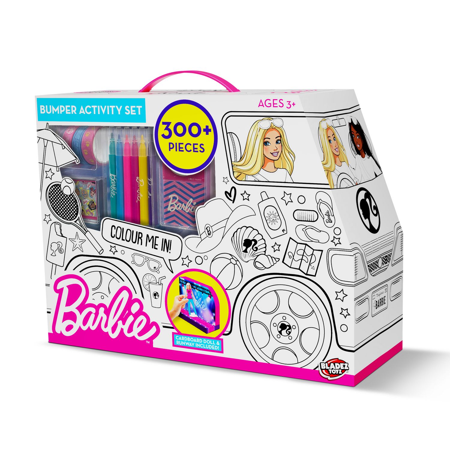 Barbie Campervan bumper craft set with 300 pieces - British product