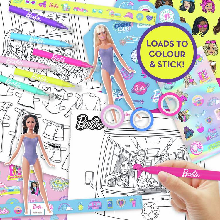 Barbie Campervan bumper craft set with 300 pieces - British product