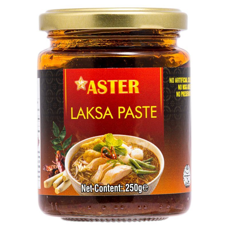Aster laksa paste coconut chilli, imported from the UK