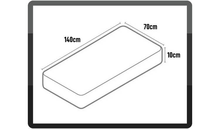 Cuggl 140 x 70cm Sprung Cot Bed Mattress GOODS Argos