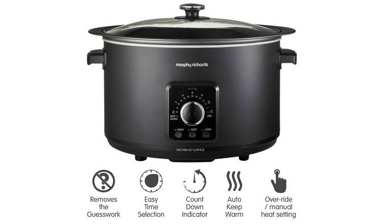 Morphy Richards 6.5L Easy Time Slow Cooker - Black GOODS Argos