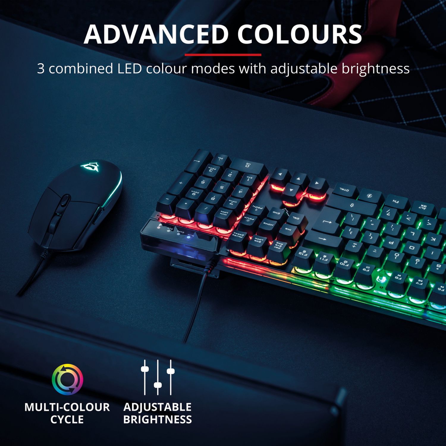 GXTrust gaming keyboard and mouse combo (British brand)