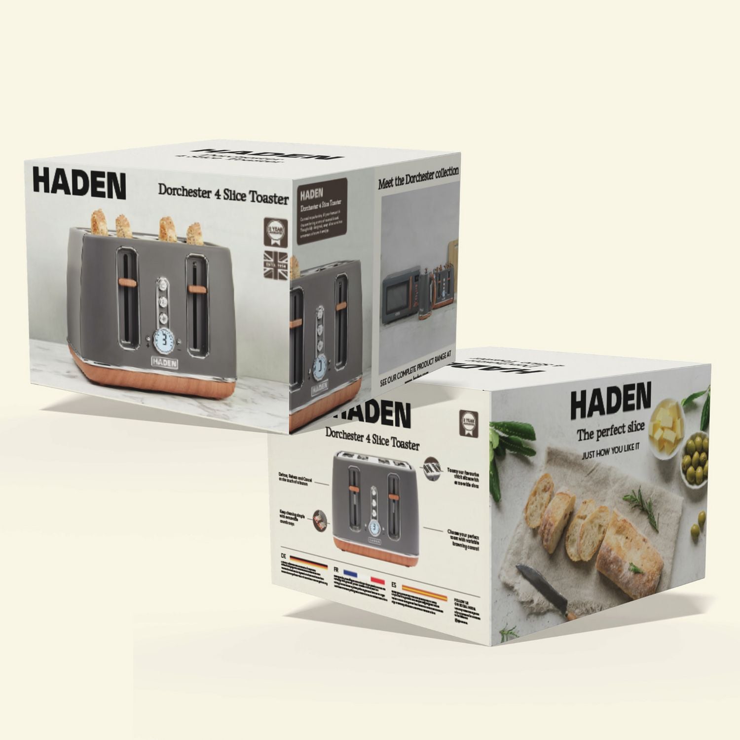 Haden Dorchester 4 slice toaster, imported from the UK