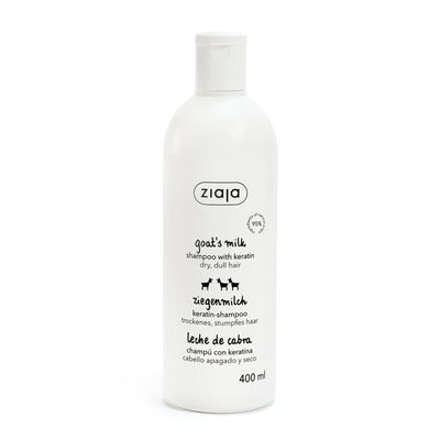 Superdrug Ziaja Goat's Milk Shampoo with Keratin 400ml- Buy online at McGrocer