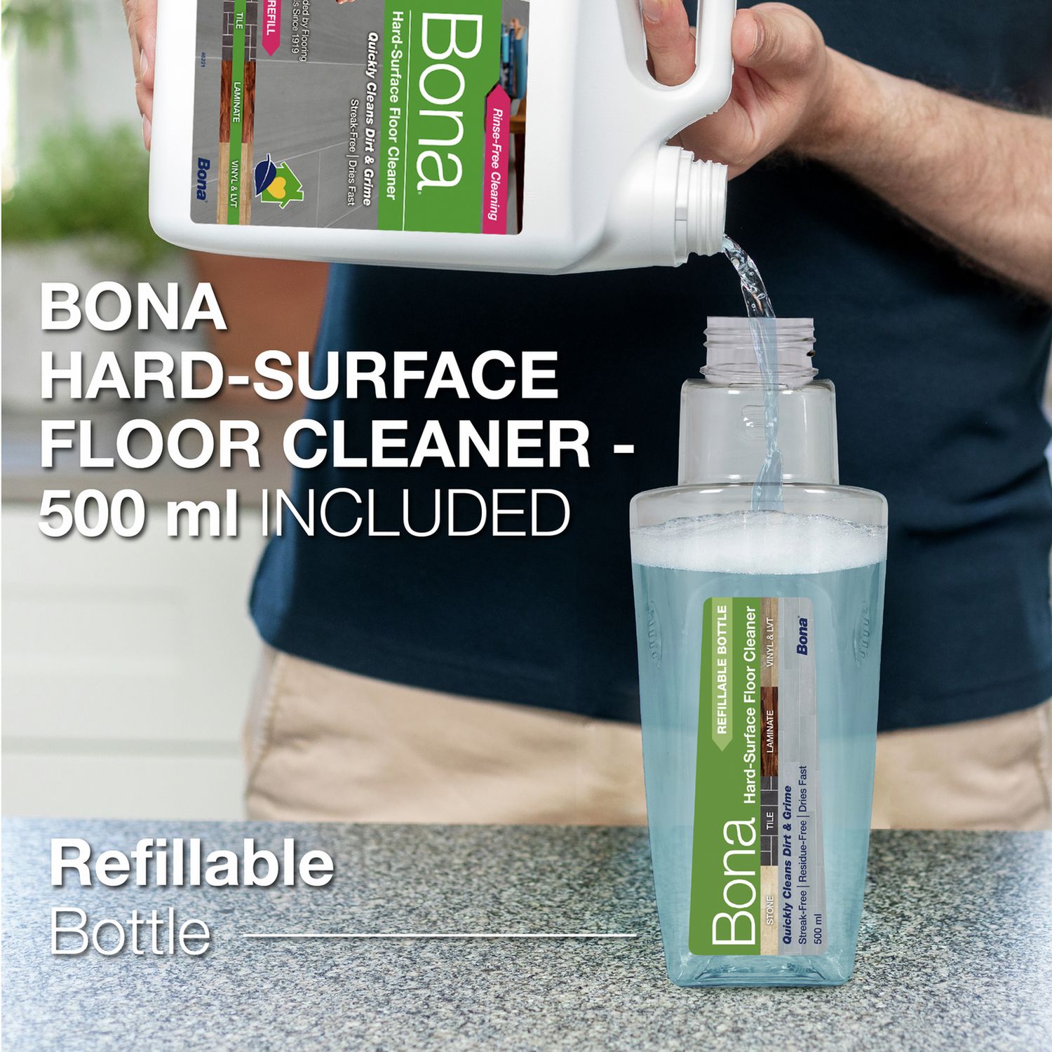 Bona Spray Mop Air Set hard floor cleaner (British brand)