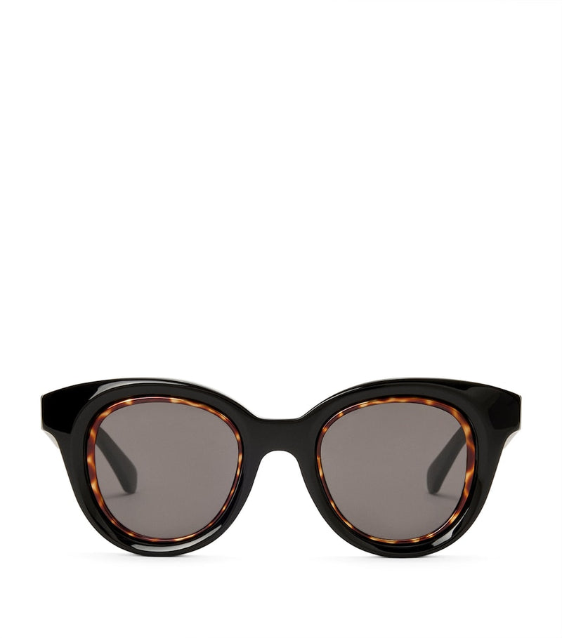LOEWE Mini Anagram Butterfly sunglasses with gold tone temples, UK version