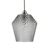 Argos Home Nubia grey glass easy fit lampshade 17cm (British brand)
