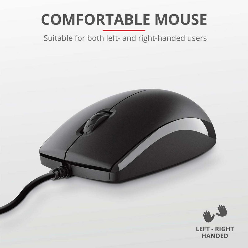 Trust Primo wired keyboard and mouse set (British brand)