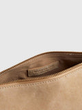 River Island brown mega fringe suede cylinder bag - British product
