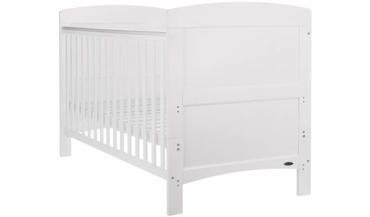 Obaby Grace Cot Bed with Mattress - White