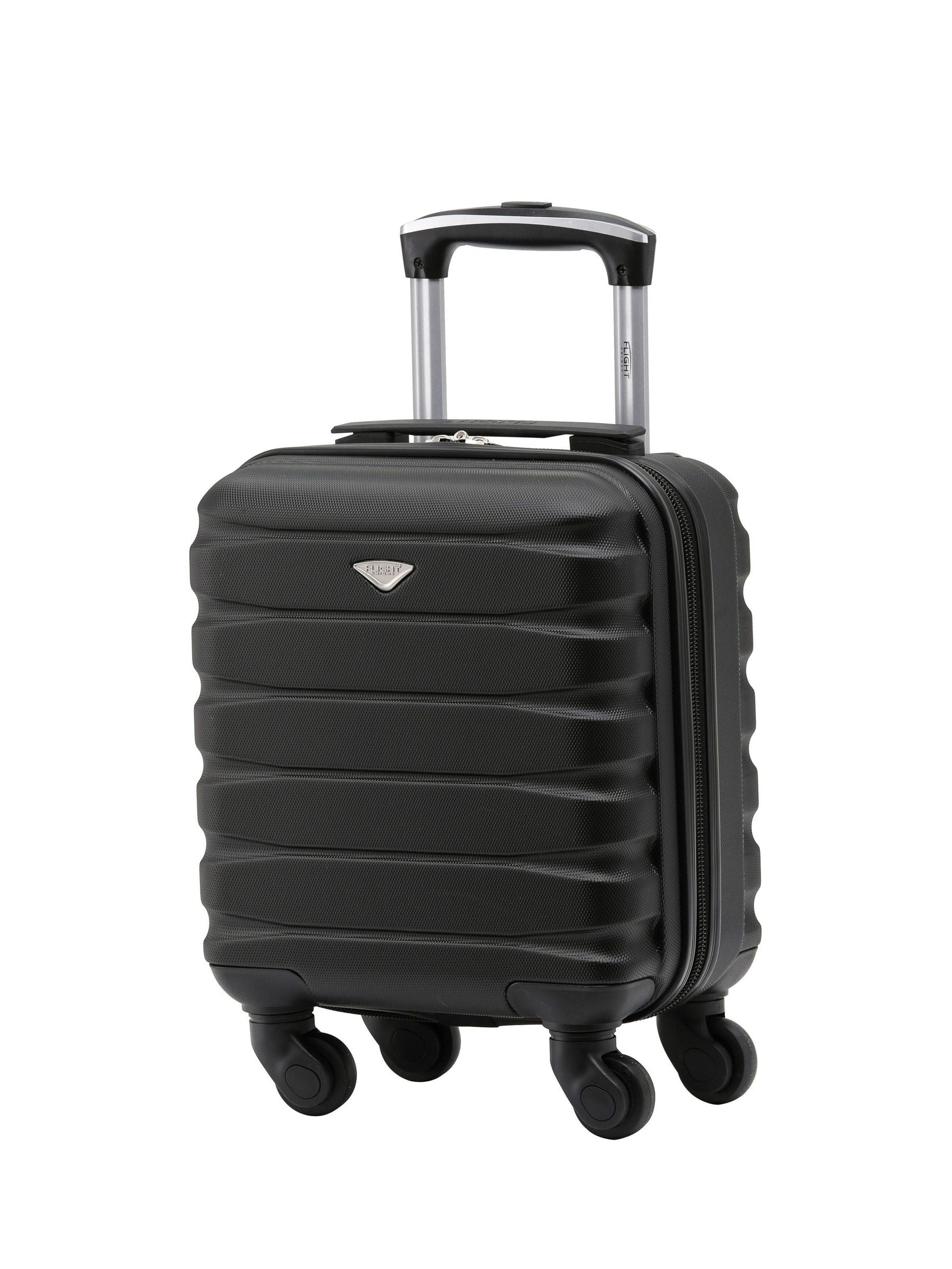 Flight Knight Silver Lightweight 4 Wheel ABS Hard Case Cabin Carry-On Suitcase 40x30x20cm