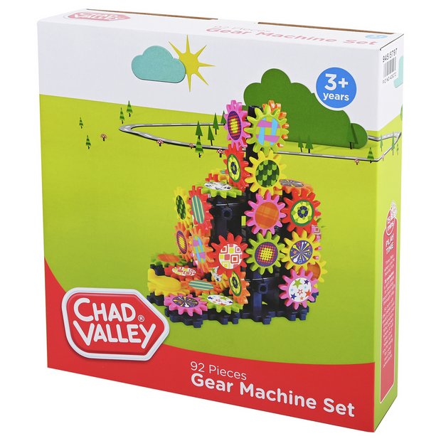 Chad Valley gear machine set with 92 pieces, imported from the UK
