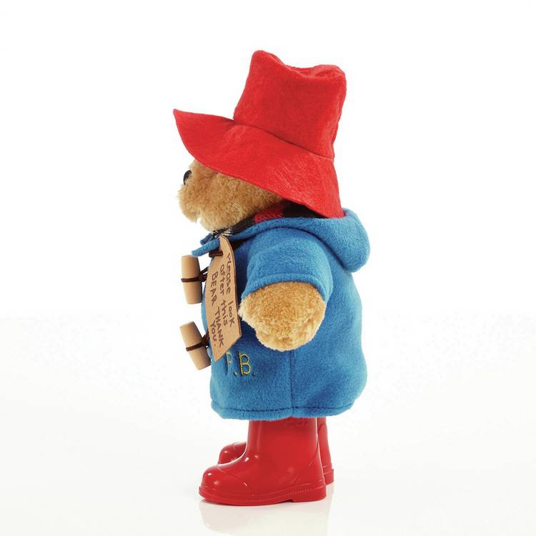 Paddington Bear classic plush toy with boots (British brand)