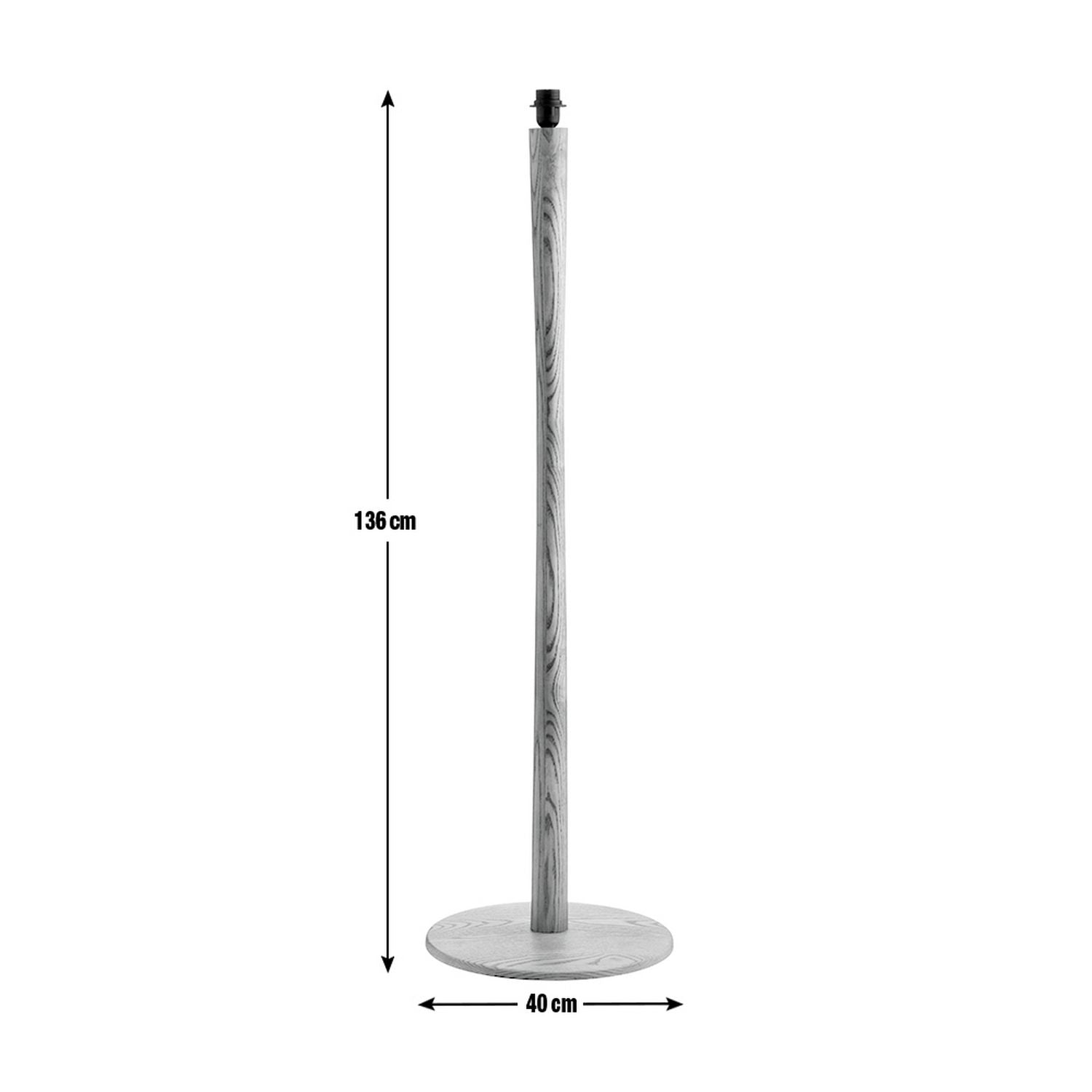 Habitat Pole Floor Lamp Base Only - Oak