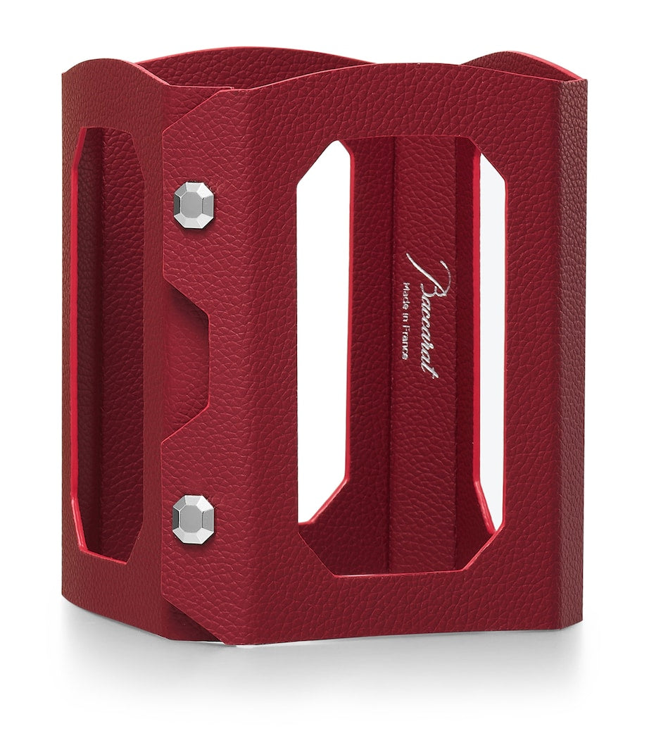 Baccarat Octogone Leather Decanter Case - British product