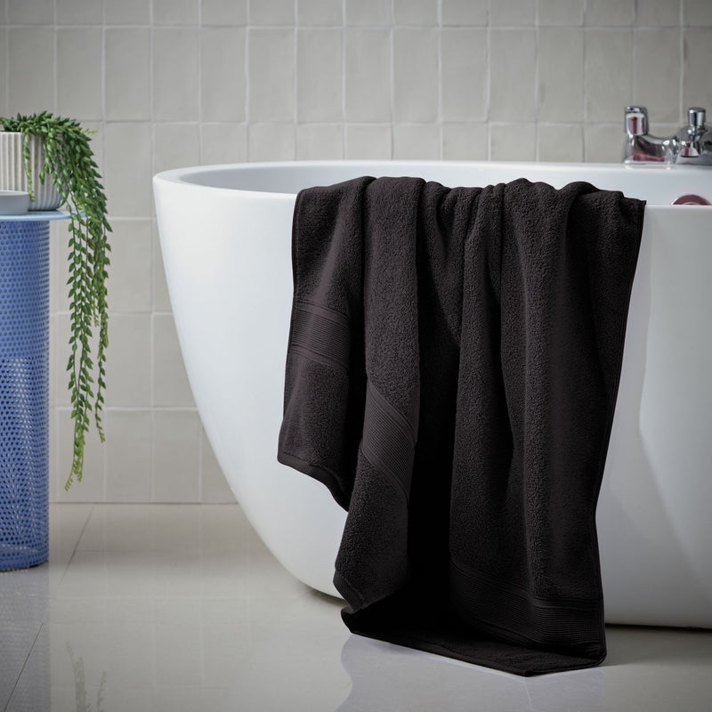 Habitat black bath sheet 150x100cm (British brand)