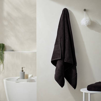 Argos Habitat Supersoft Bath Towel - Black 70cm x 130cm- Buy online at McGrocer