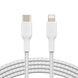 Belkin USB-C to Lightning braided cable 2m white, UK version