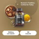 WeightWorld Black Garlic Capsules 15000mg 180 capsules - British product