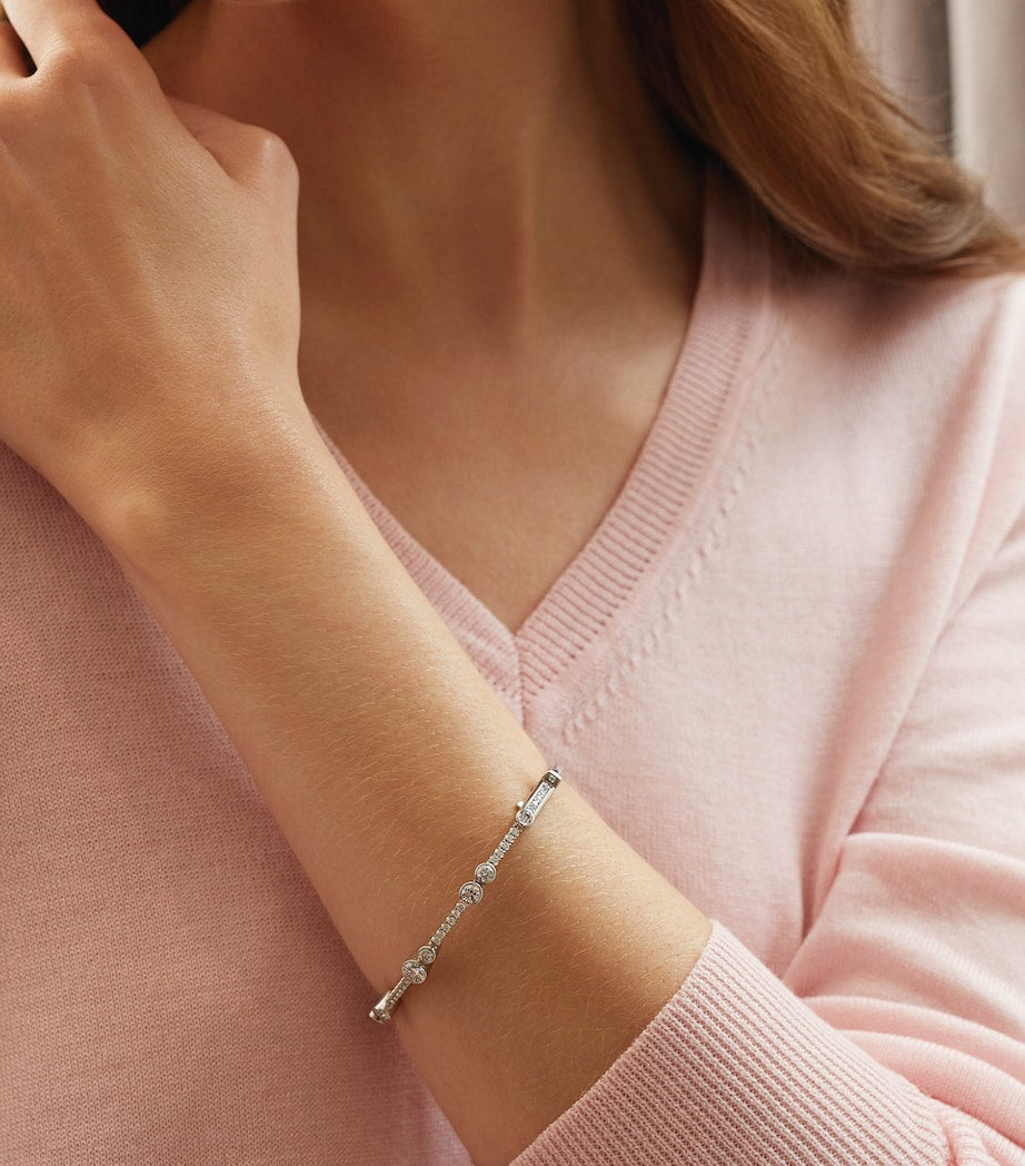 Boodles Waterfall bangle platinum diamonds UK version