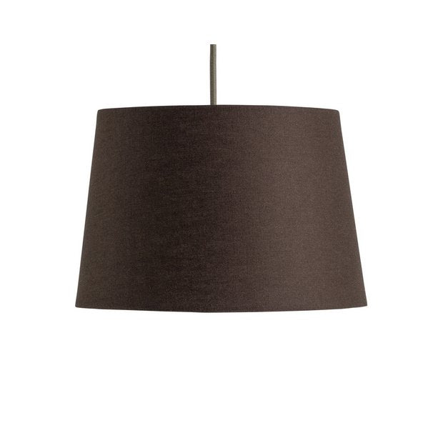 Habitat lampshade grey textured easy fit 30cm - British product