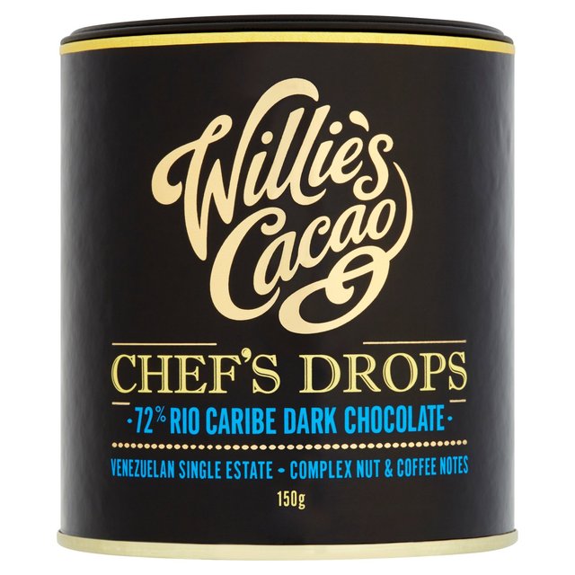 Willie's Cacao Venezuelan Dark Chocolate Drops 72%   150g