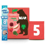 BEAR Paws Fruit Shapes Strawberry & Apple 2+ years Multipack   5 x 20g GOODS M&S   