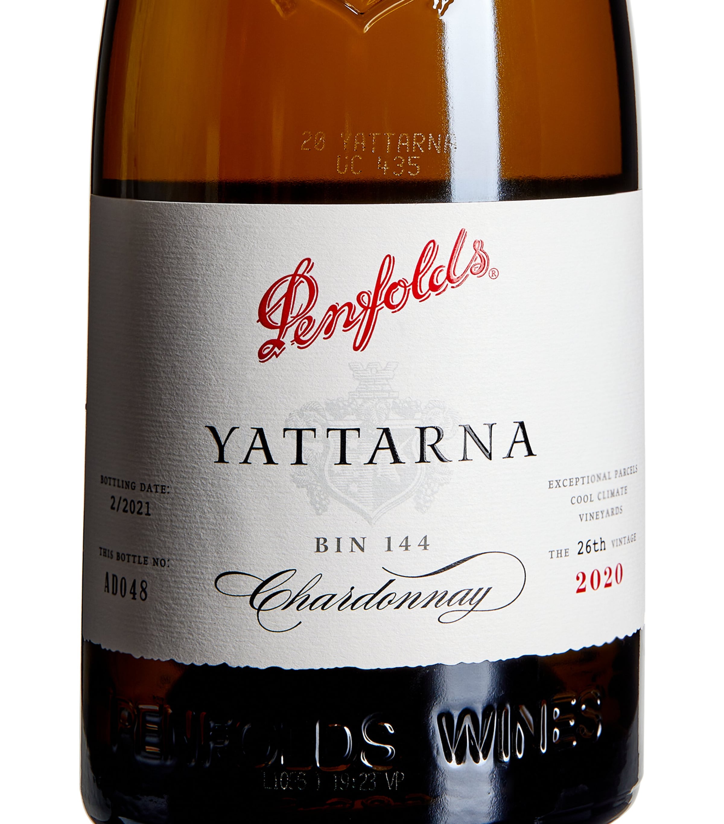 Penfolds Yattarna Bin 144 Chardonnay 2020 75cl, imported from the UK