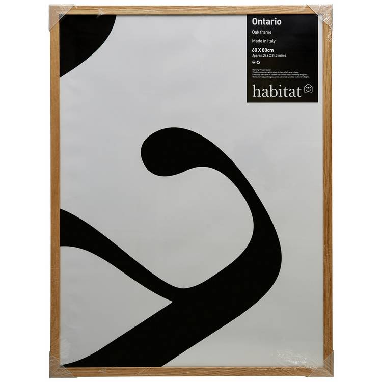 Habitat Ontario oak picture frame 60x80cm, imported from the UK
