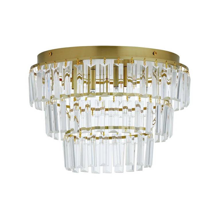 Argos Home Presley flush ceiling light brass 33cm - British product