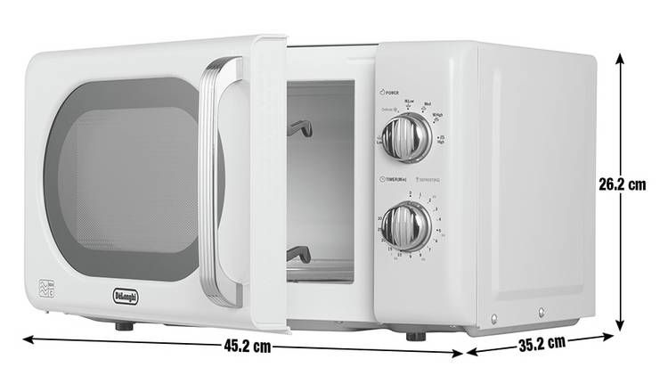 De'Longhi Argento Flora 800W Standard Microwave - Cream GOODS Argos