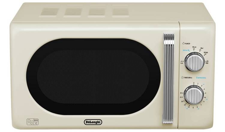 De'Longhi Argento Flora 800W Standard Microwave - Cream GOODS Argos