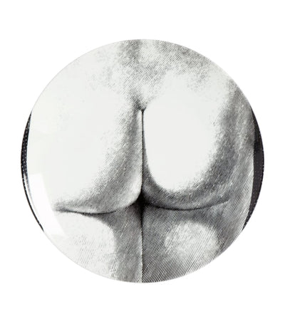 Dekorativ veggtallerken med ansiktskunst, 26 cm diameter