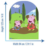 Peppa Pig party decoration set with stand-in and masks, UK version
