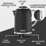 Breville Curve Kettle black and chrome 1.7L, UK version