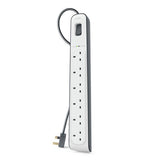 Belkin 6 socket surge protected extension lead 2m - British product