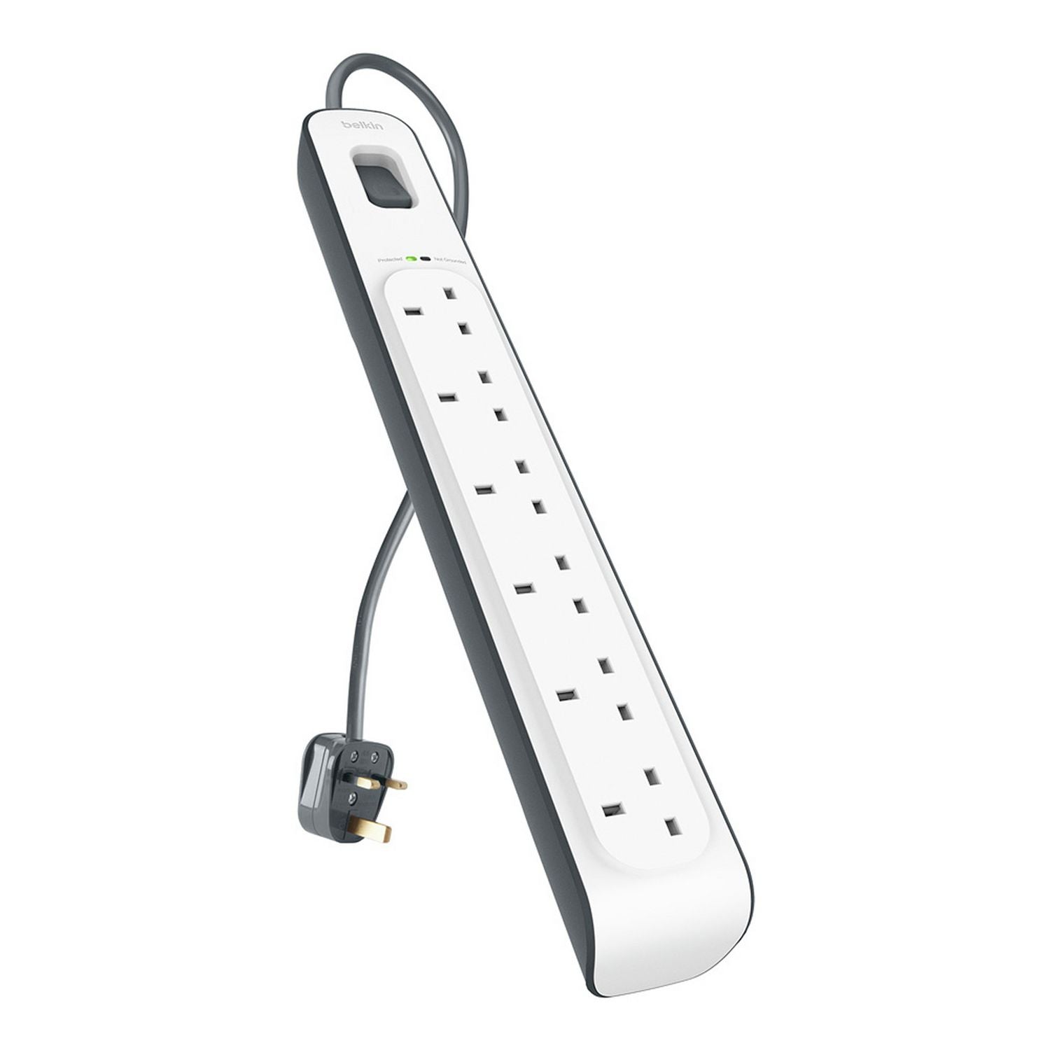 Belkin 6 socket surge protected extension lead 2m - British product