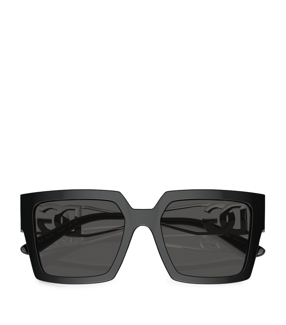 Dolce&Gabbana square sunglasses dark-grey tinted acetate lenses, UK version